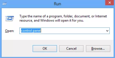 Click on the «Control Panel» and open it. The same panel can be called up via the Win + R key combination and by typing in the Control Panel line