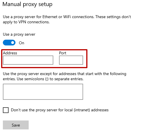 Enter the required data in the appropriate fields