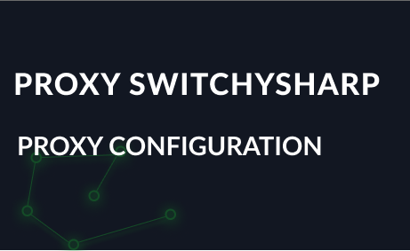 Setting up a proxy in the Proxy SwitchyOmega browser extension