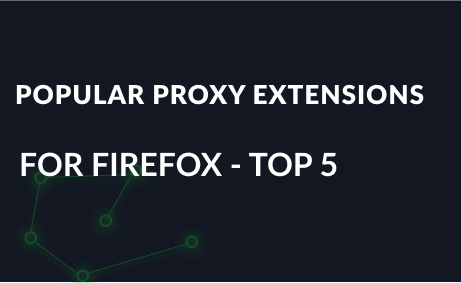 Top 4 proxy extensions for Mozilla Firefox