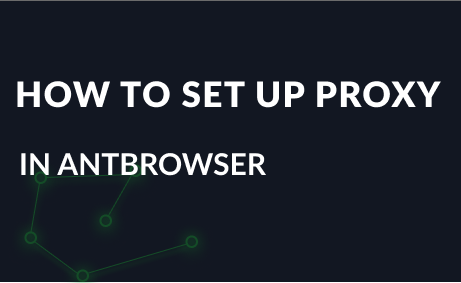 Setting up a proxy in AntBrowser